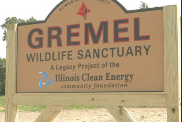 Gremel Wildlife Sanctuary sign